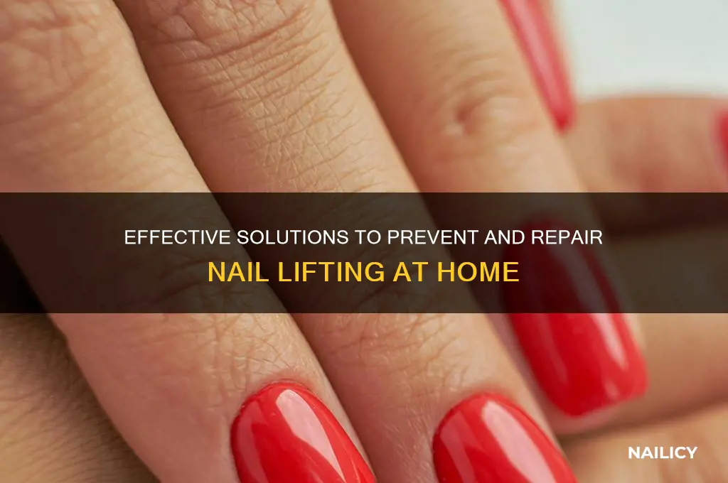 how to cure nail lifting