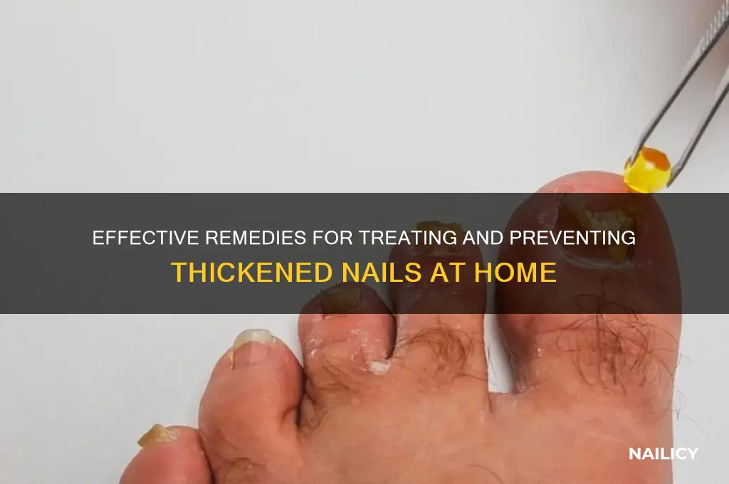 how to cure nail thickening