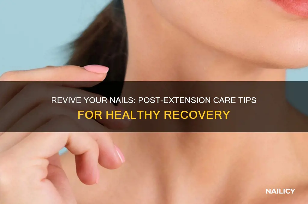 how to cure nails after nail extensions