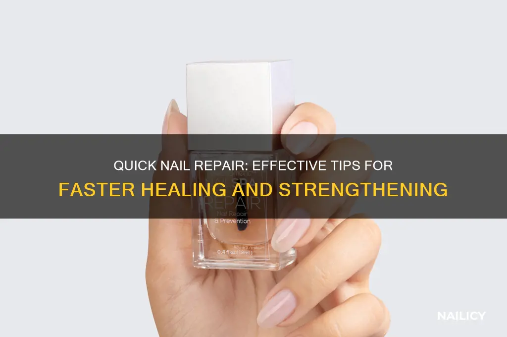 how to cure nails fast