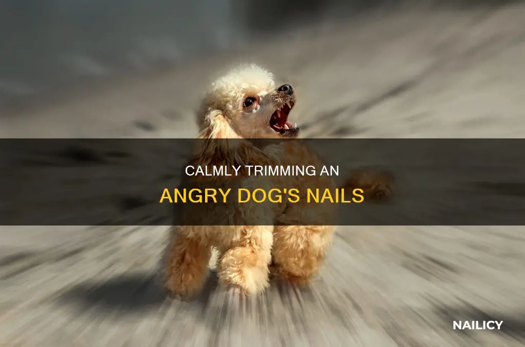 how to cut a angry dogs nails