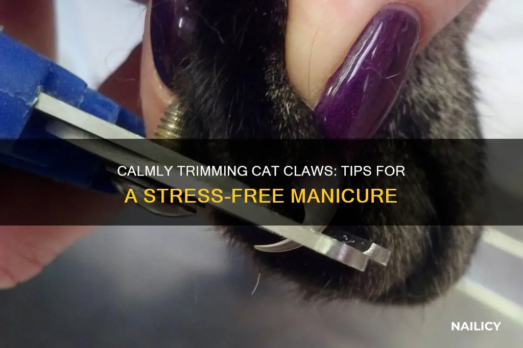 how to cut a cat