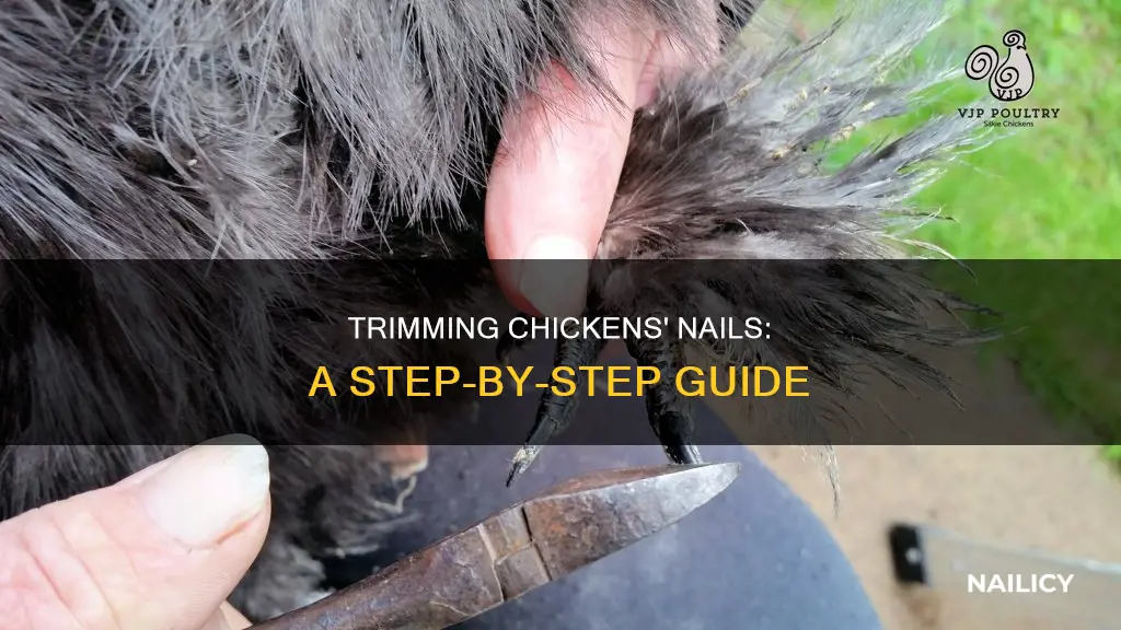 how to cut a chickens nails