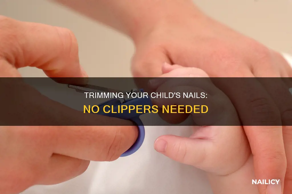 how to cut a childs nails without clippers