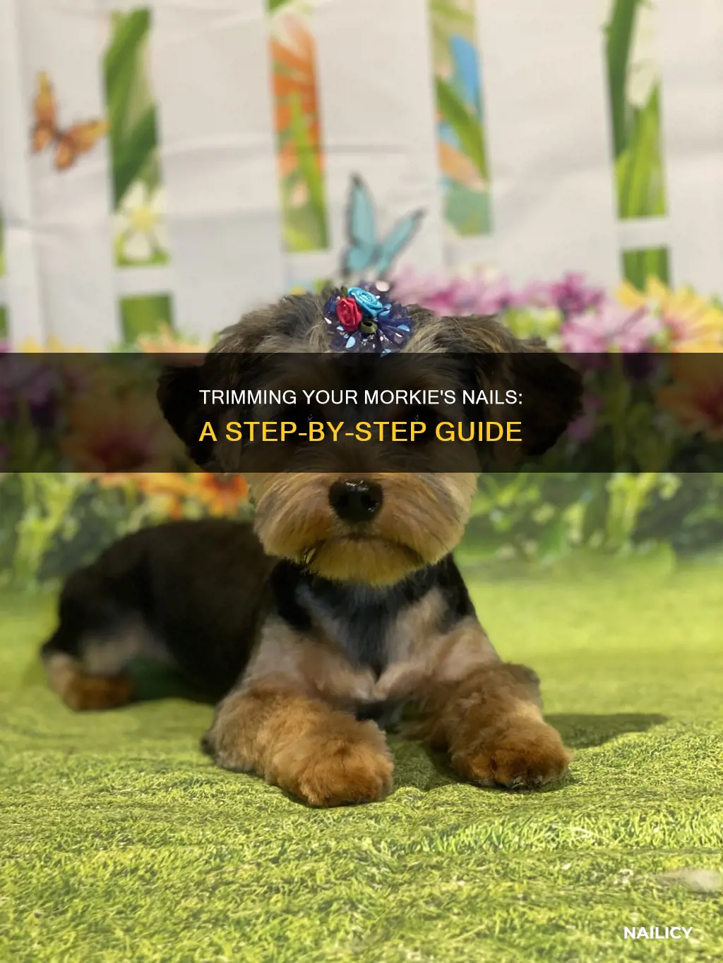 how to cut a morkies nails
