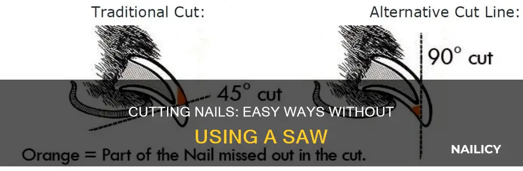 how to cut a nail without a saw