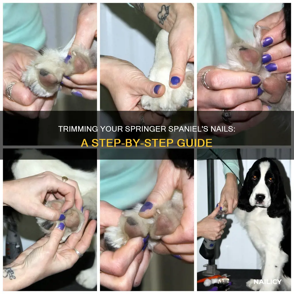 how to cut a springer spaniels nails