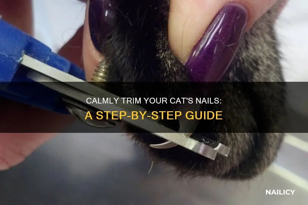 how to cut an angry cat