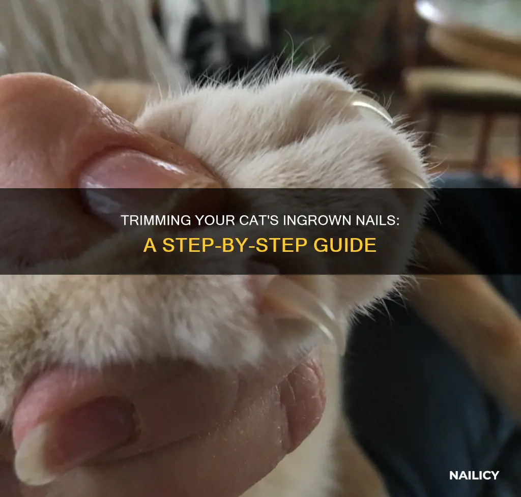 how to cut an ingrown nail on a cat