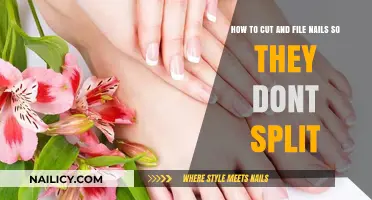 Perfect Nails: Trim and File to Prevent Splitting