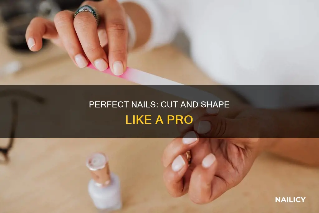 how to cut and shape my nails