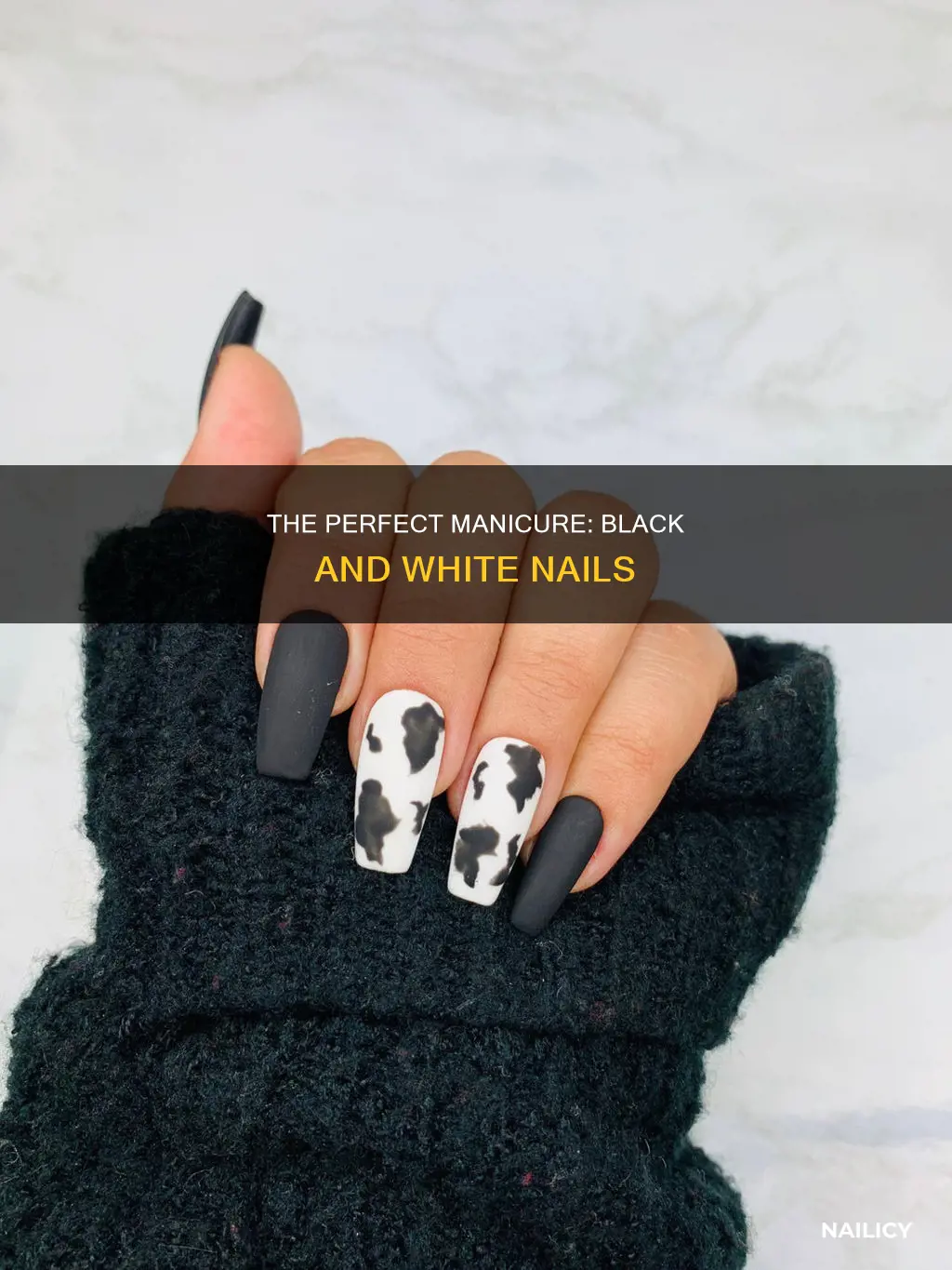 how to cut black and white nails
