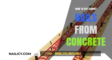 Cutting Carpet Nails from Concrete: The Right Way
