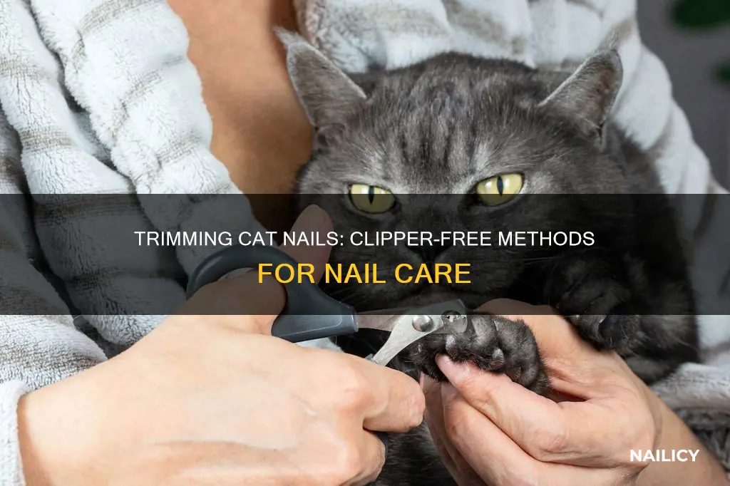 how to cut cat nails without clippers