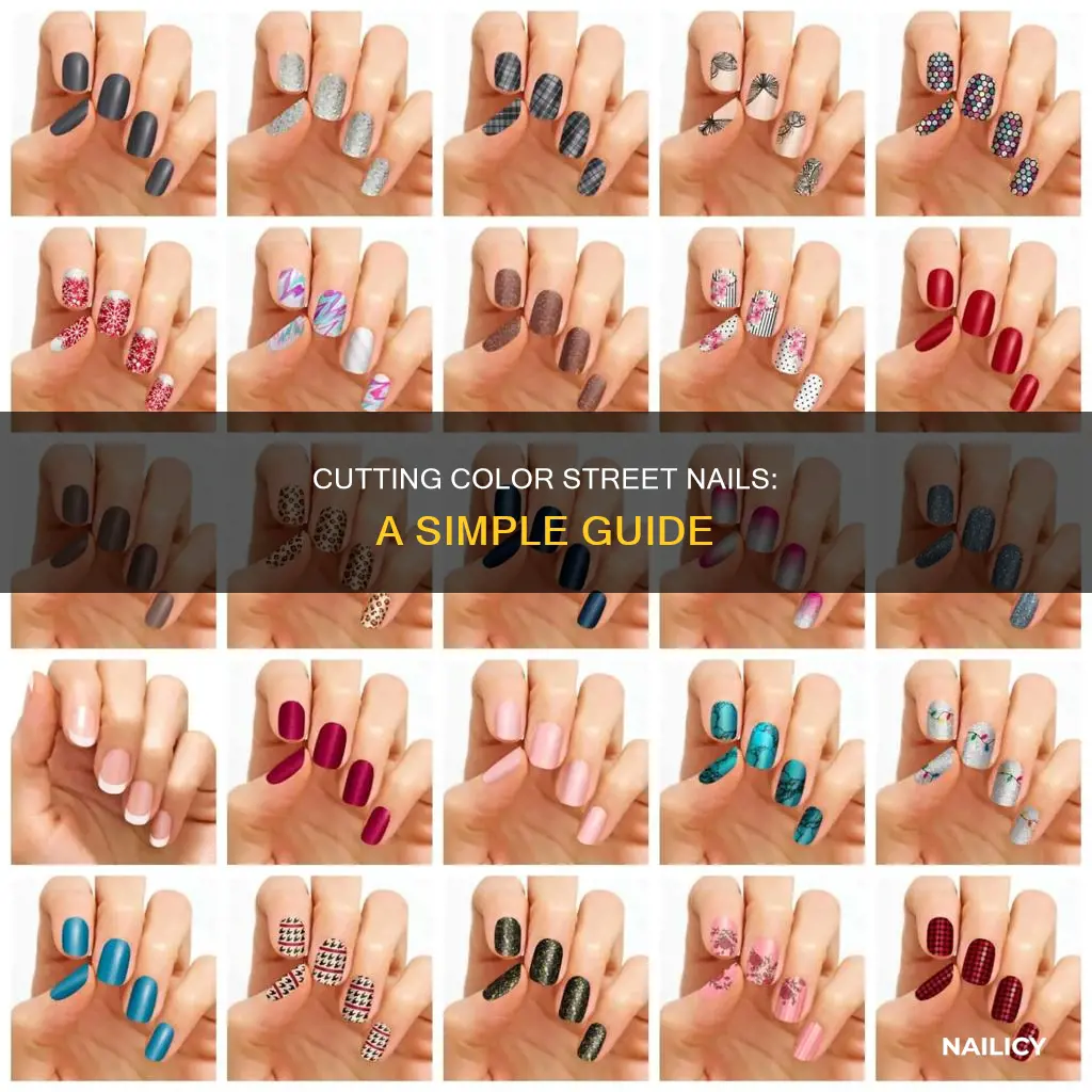 how to cut color street nails