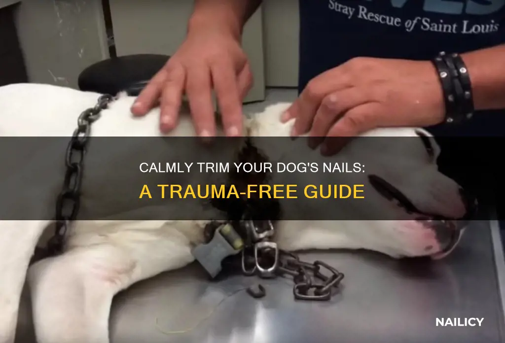 how to cut dogs nails when she