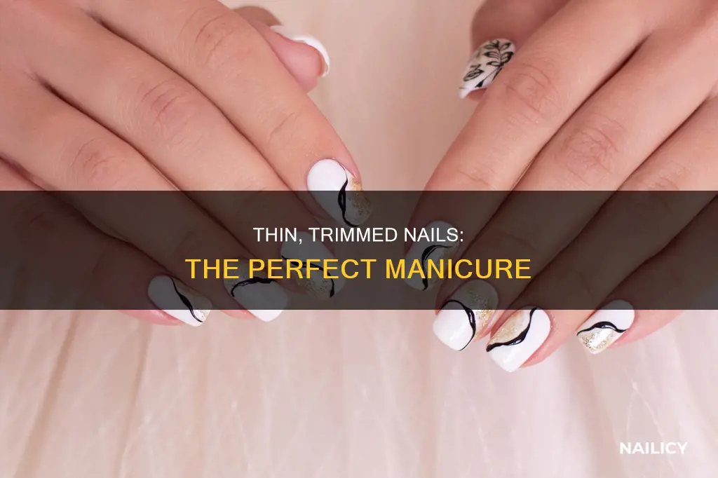 how to cut finger nails thinner