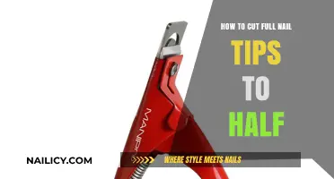 Trimming Full Nail Tips: Achieving the Perfect Half-Moon Shape