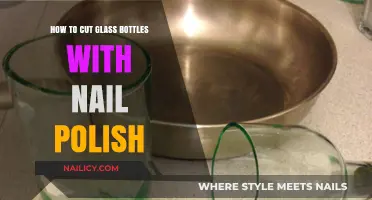 DIY Glass Bottle Cutting: Nail Polish Technique for Creative Crafts