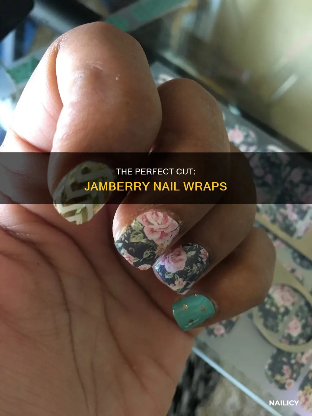 how to cut jamberry nail wraps