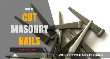 Cutting Masonry Nails: The Right Way