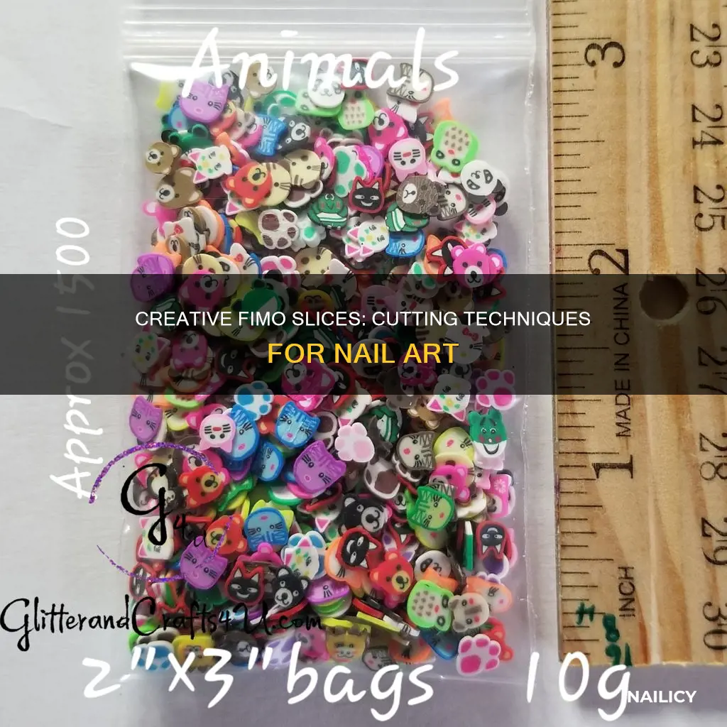 how to cut nail art fimo slices