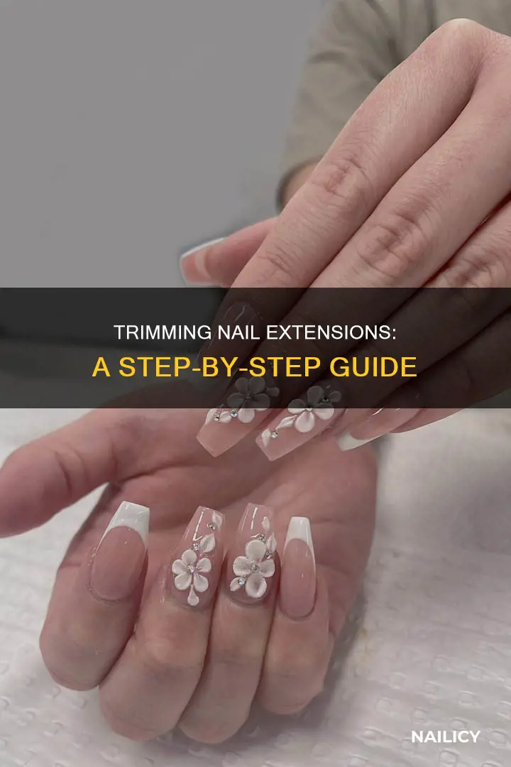 how to cut nail extensions