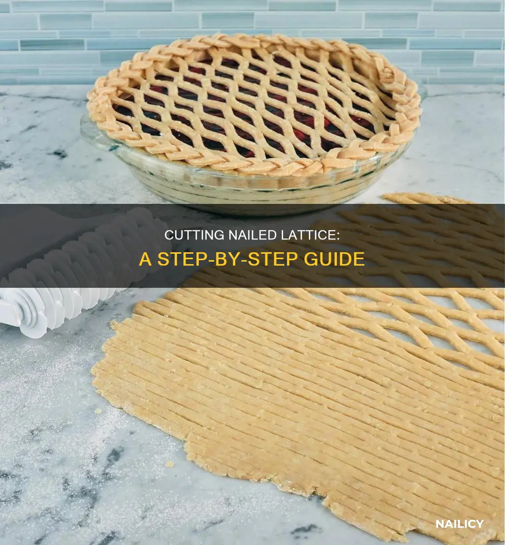 how to cut nailed lattice