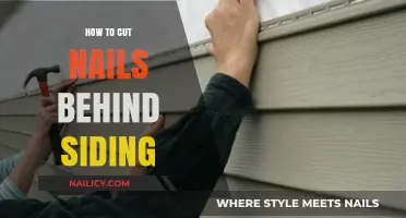 Cutting Nails Behind Siding: The Right Way