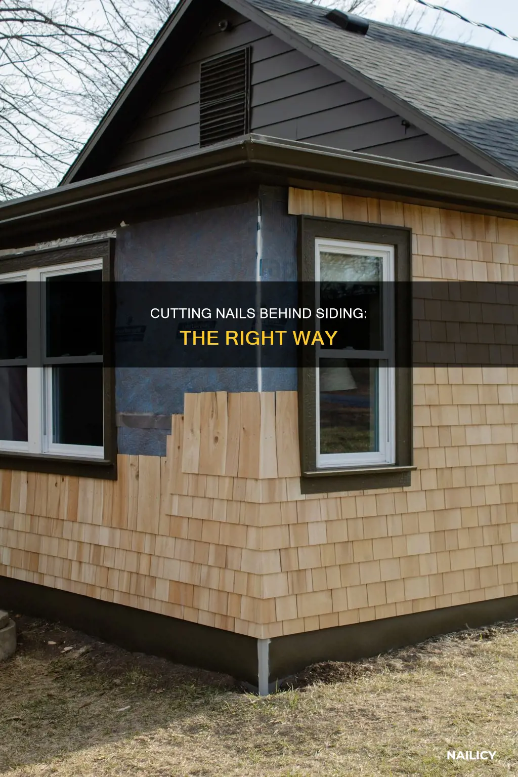 how to cut nails behind siding