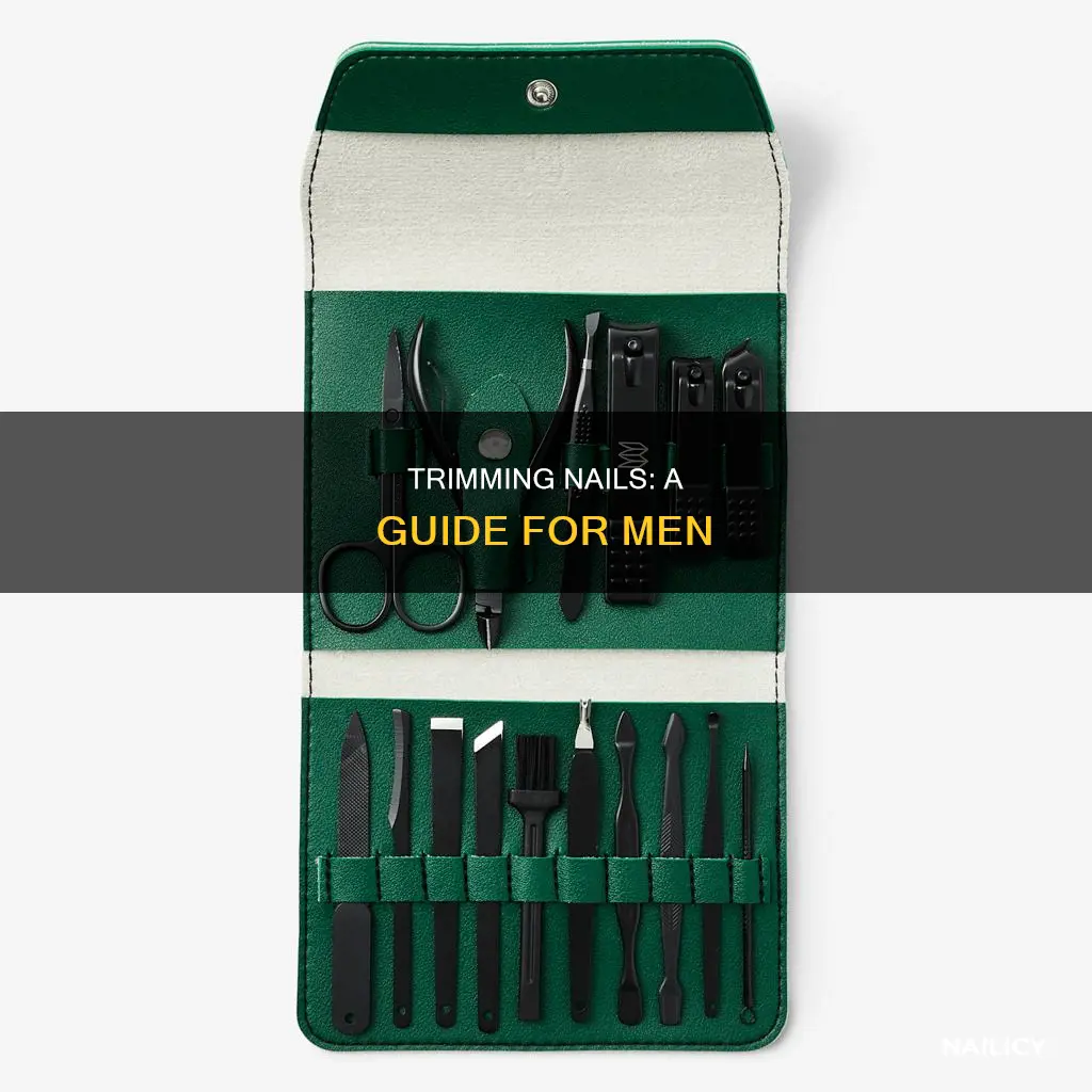 how to cut nails men