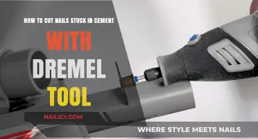 Cutting Nails in Cement: Dremel Tool to the Rescue