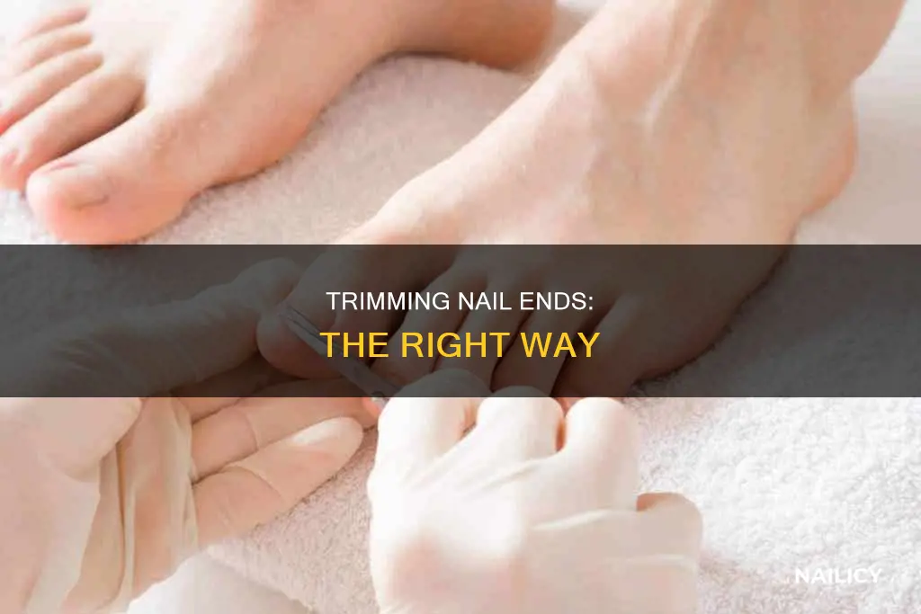 how to cut off nail ends
