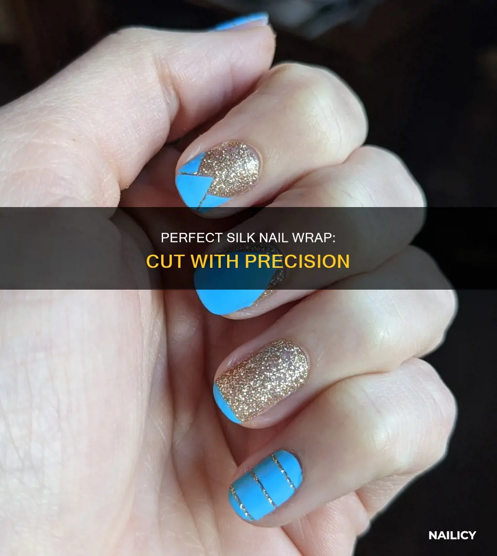 how to cut perfect size silk nail wrap