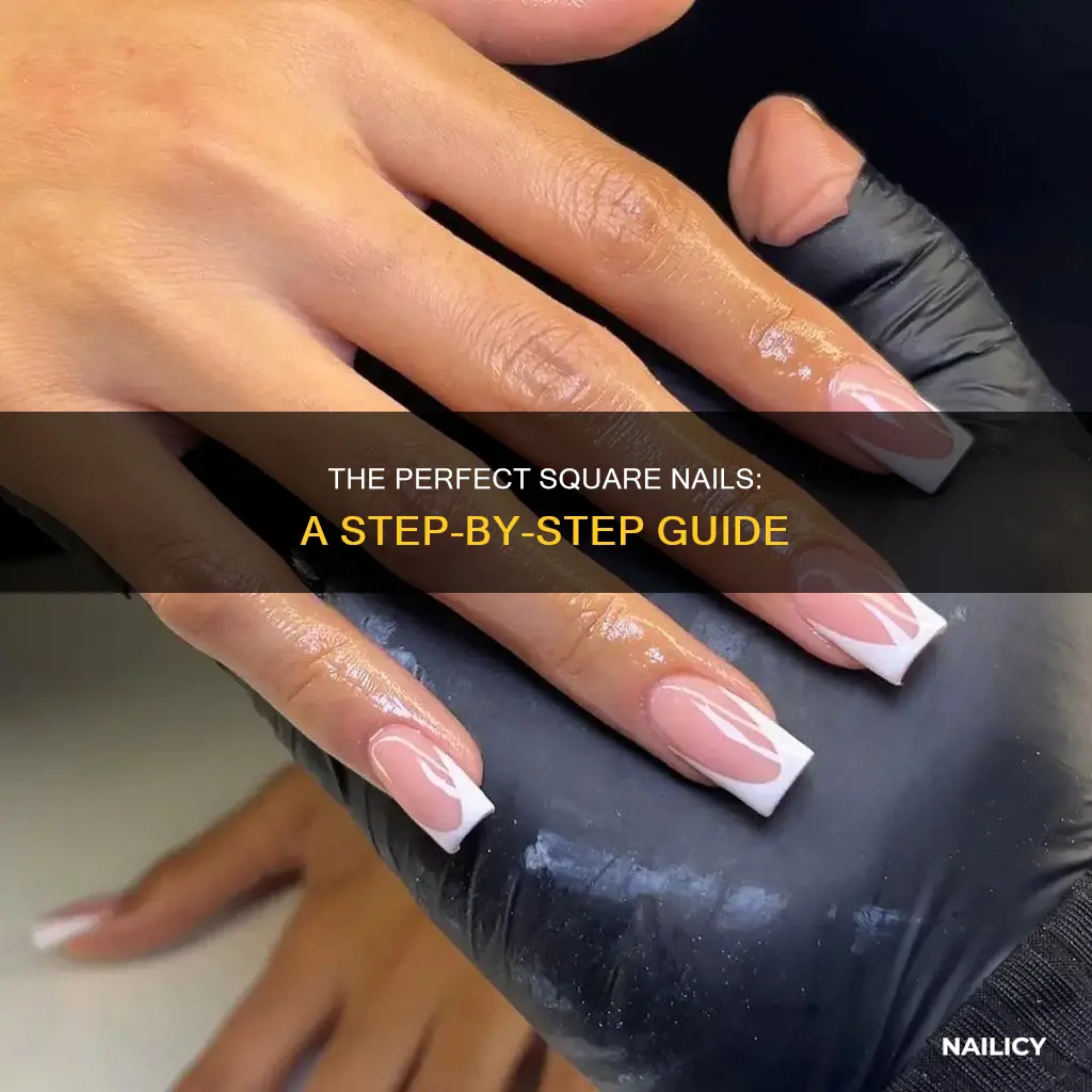how to cut perfect square nails