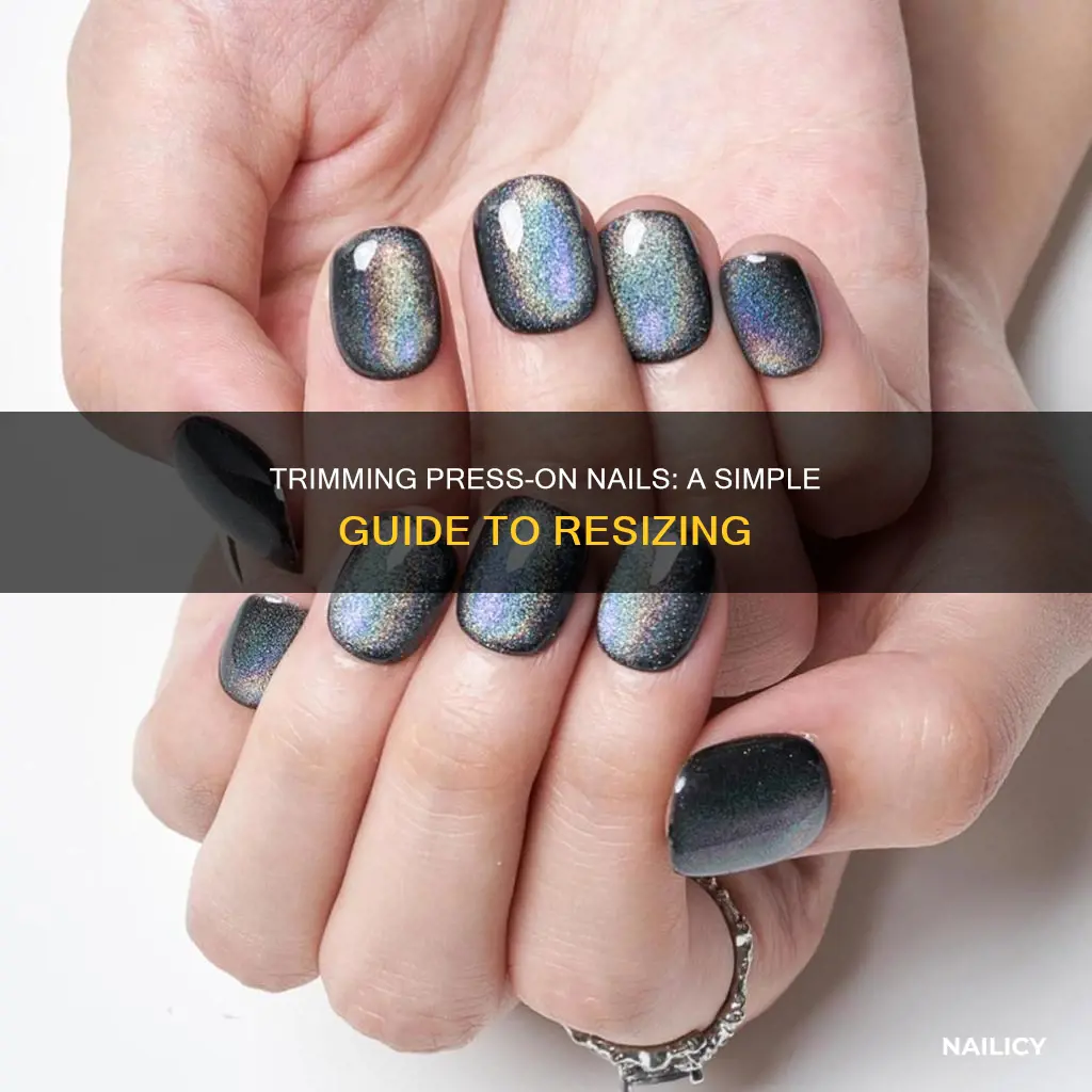 how to cut press on nails shorter