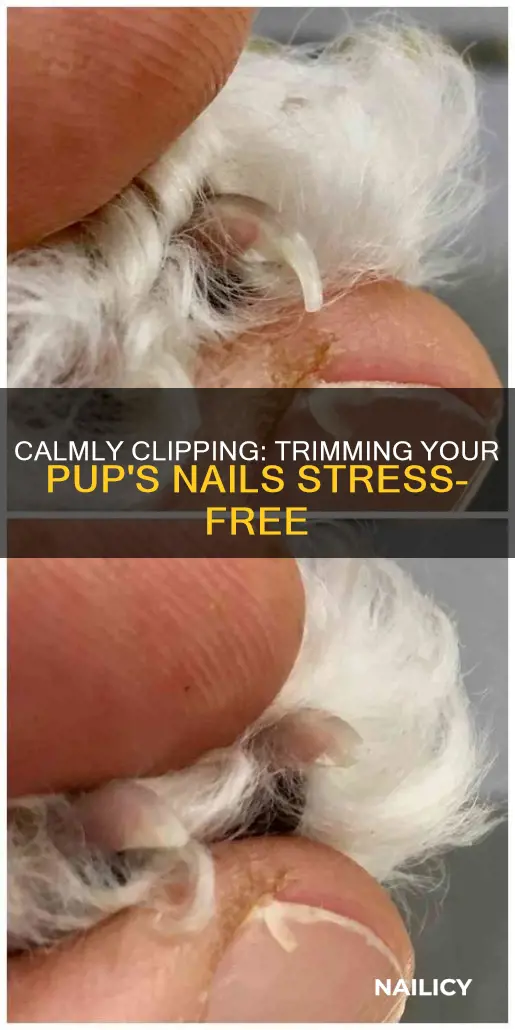 how to cut puppy nails and not have him spaz