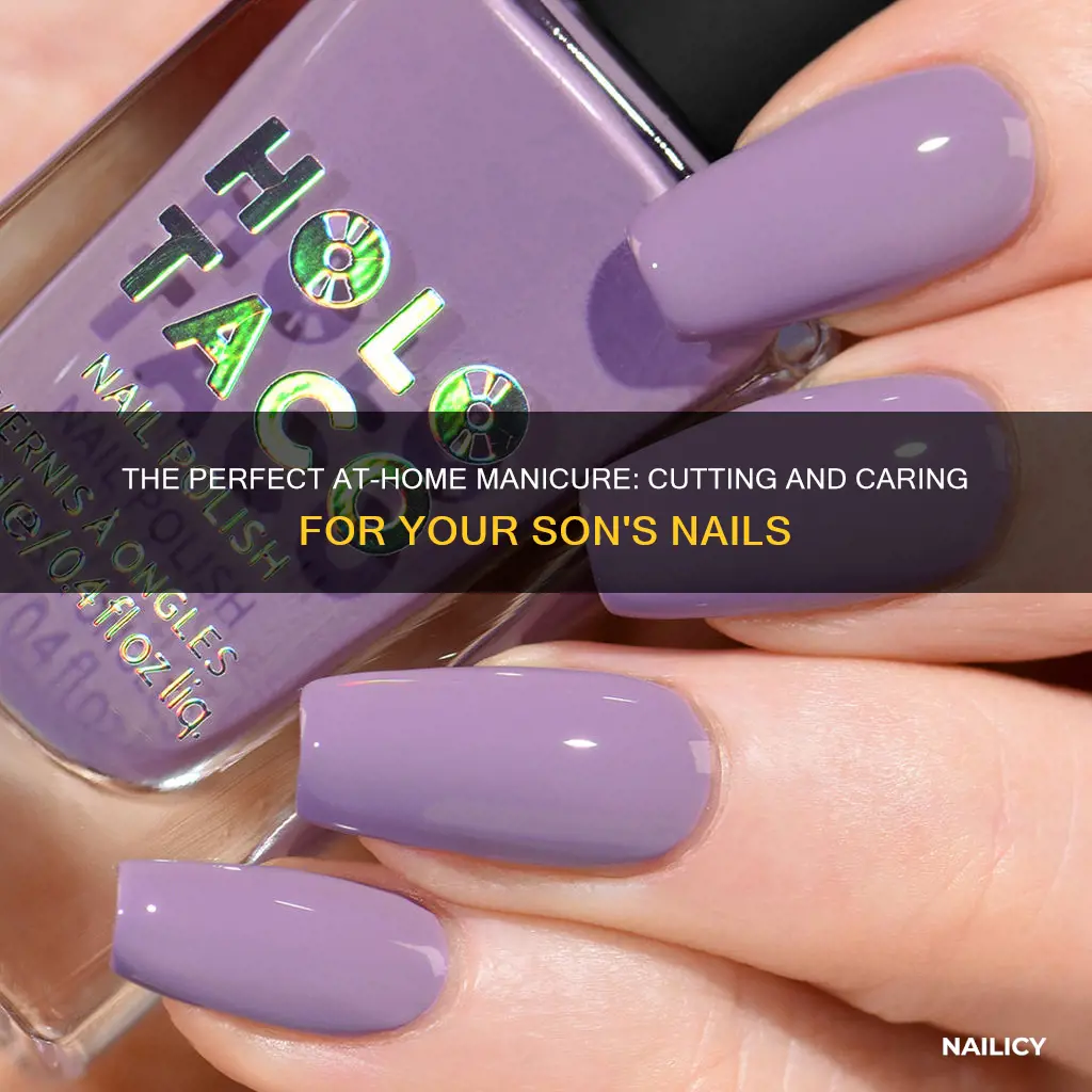 how to cut son cure nails