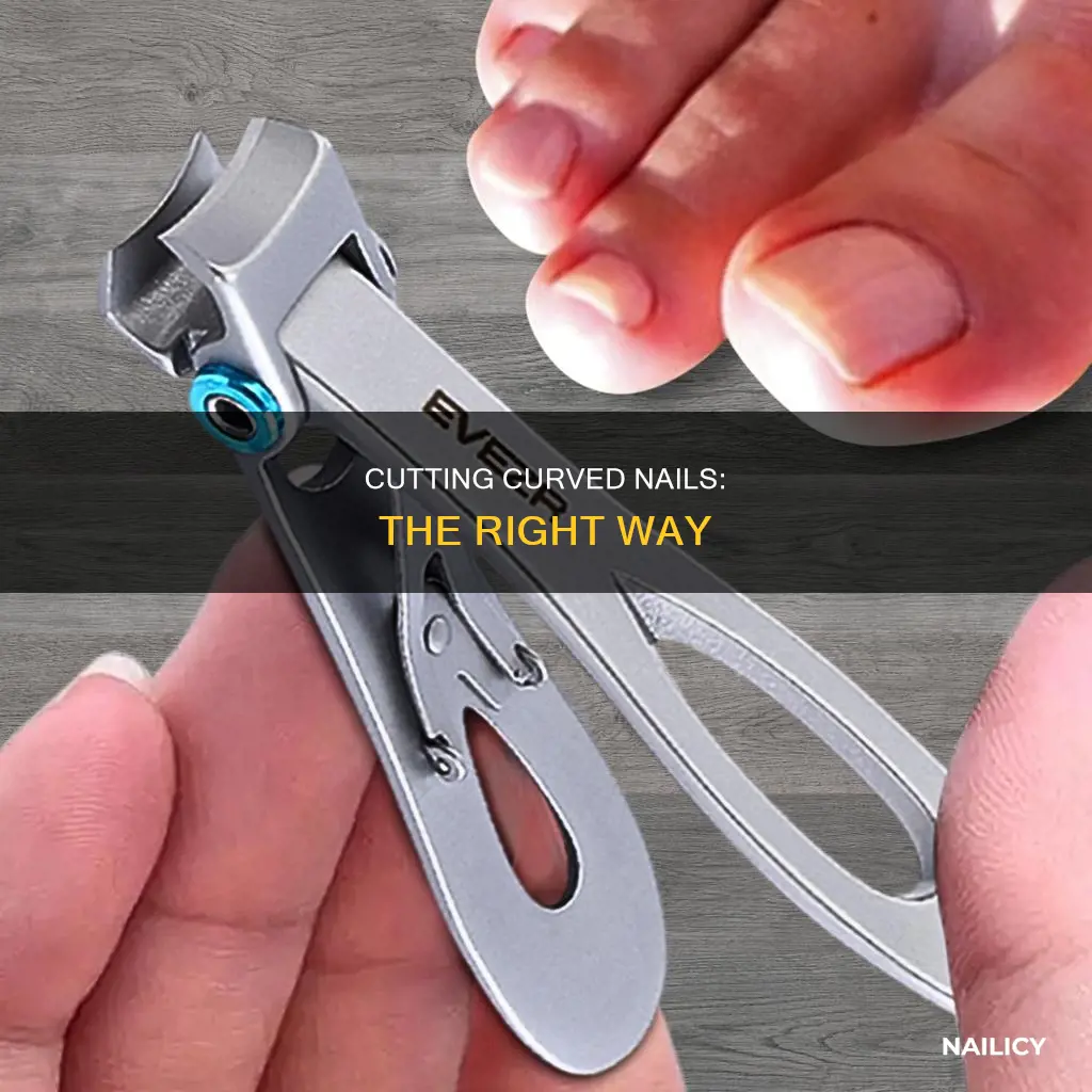 how to cut thick curved nails