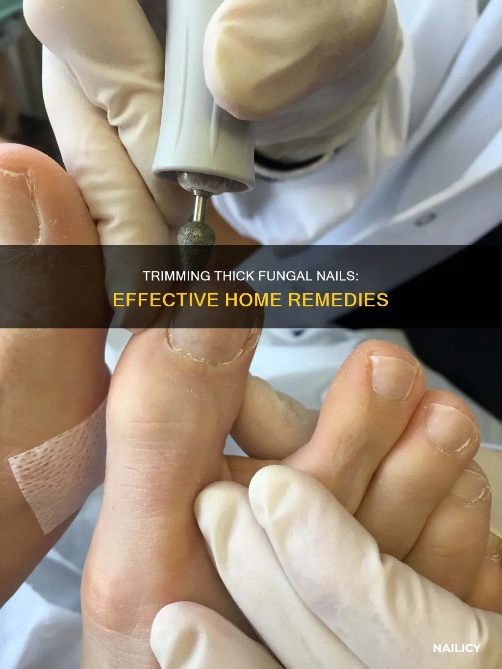 how to cut thick fungal nails