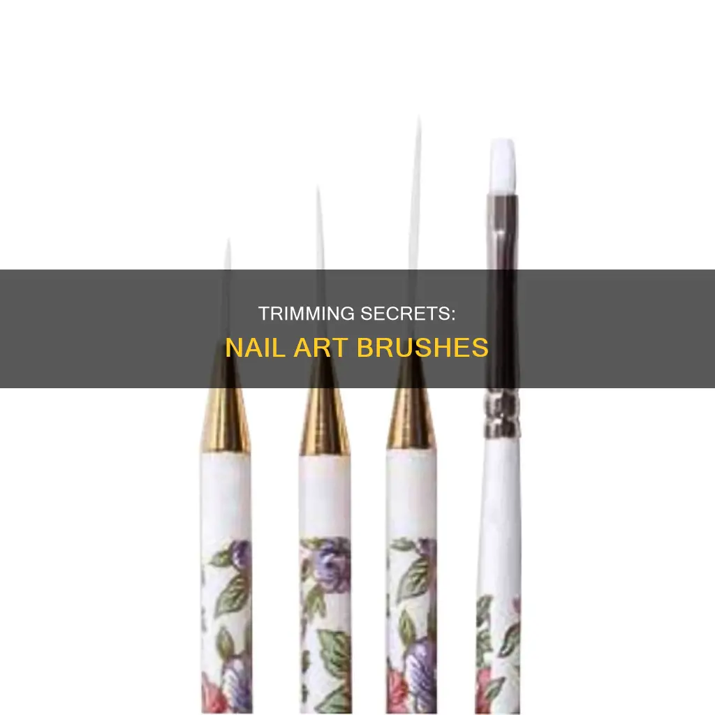 how to cut your nail art brushes