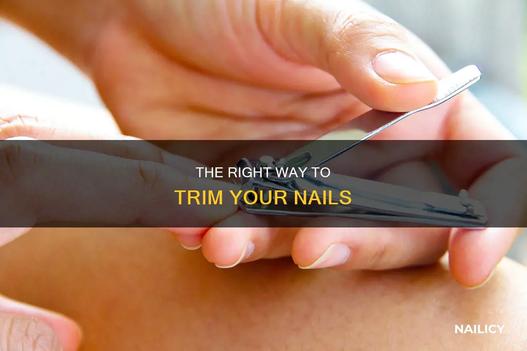 how to cut your nails on your right hand