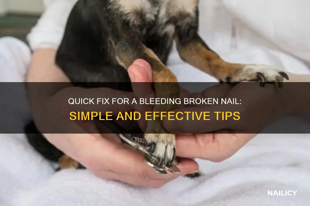 how to deal with a bleeding broken nail