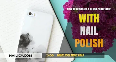 Creative DIY: Decorating Your Black Phone Case with Nail Polish