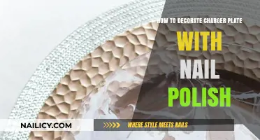 Creative Charger Plate Decor: Nail Polish Techniques for Elegant Table Settings