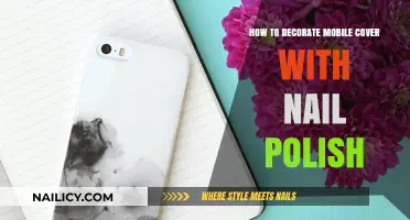 Creative DIY: Decorate Your Mobile Cover with Nail Polish Ideas