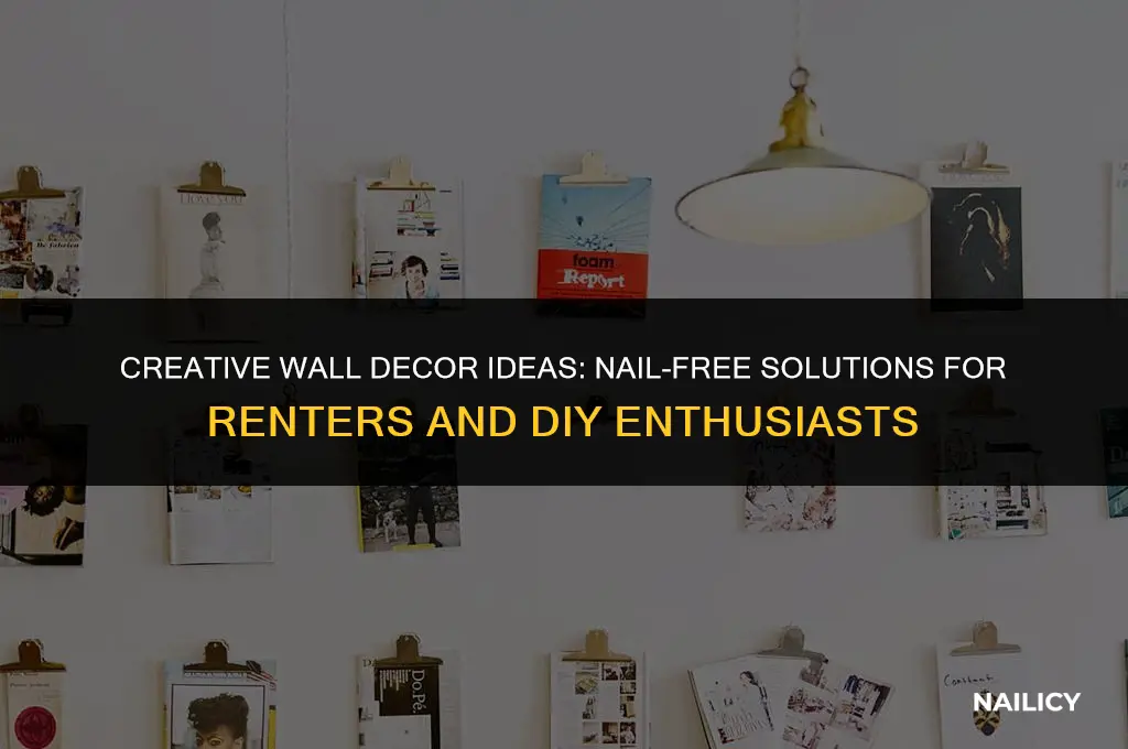 how to decorate without using nails