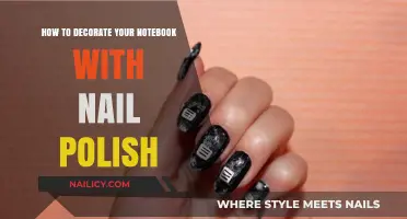 Creative Notebook Makeover: Easy Nail Polish Decorating Ideas