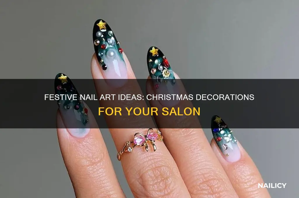 how to decoration at nail salon on christmas