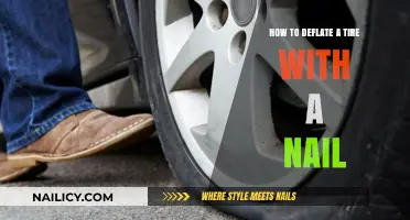 Quickly Deflate a Tire with a Nail: A Simple DIY Guide